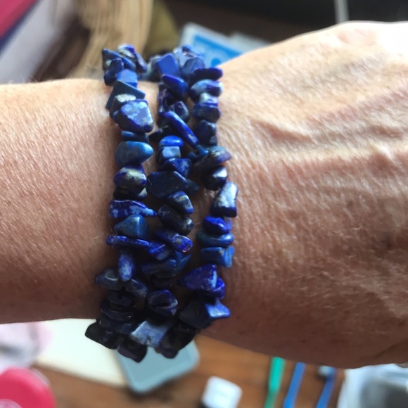 NWT 376 TOTAL CARATS OF LAPIS LAZULI 34” BEAUTIFUL NECKLACE. - Picture 7 of 15